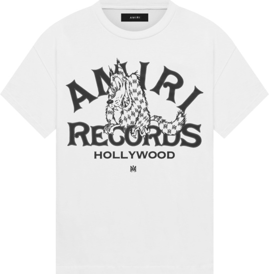Amiri White Wolf Records T-Shirt | INC STYLE