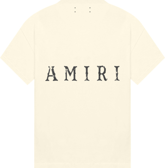 Amiri White Zigzag Face T Shirt