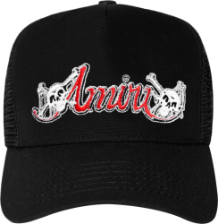 Amiri X Motley Crue Black Trucker Hat