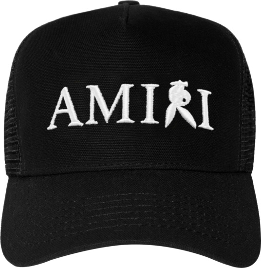Amiri X Playboy Black And White Reverse Bunny Logo Hat