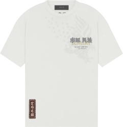 Amiri X Tgcw White Eagle Logo Print T Shirt