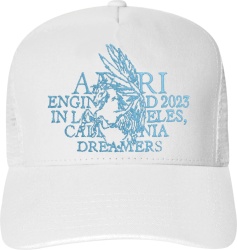 Amiri X Zig Zag White Logo Trucker Hat