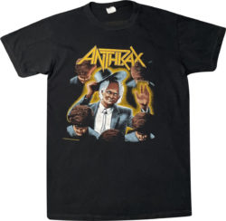 Anthrax Black 1987 Merch Tee