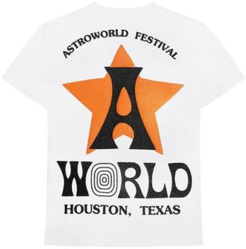 Astro World Star Print T Shirt