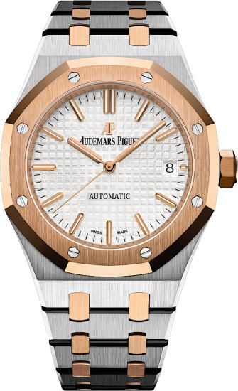 Audemars Piguet Stainless Steel And Rose Gold Two Tone Royal Oak 15450sr