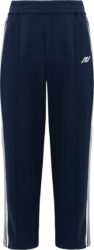 Autry Navy And White Striped Sporty Knit Pants
