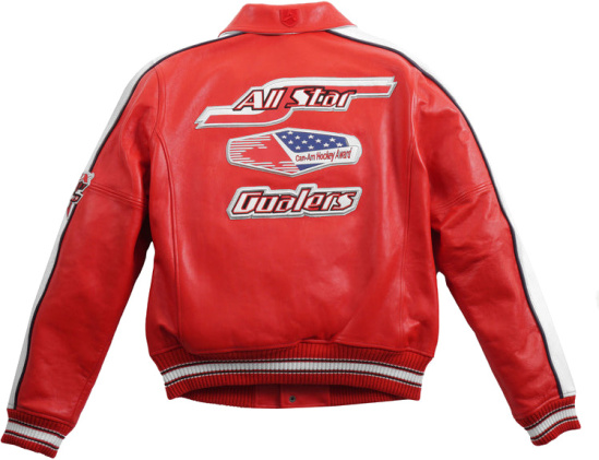 Avired Red Leather All Star Jacket