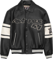 Avirex Black Brooklyn Leather Jacket