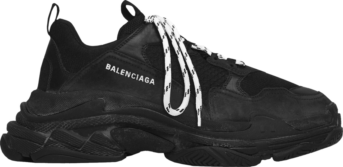 Balenciaga Black 'Triple S' Sneakers (2019) | Incorporated Style