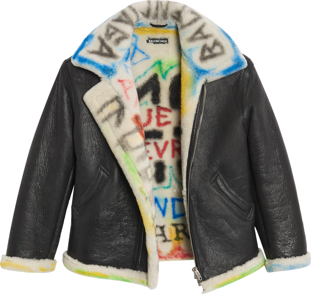 ناضج مقاطعة مروع balenciaga graffiti leather jacket - adanaklimatamiri.com