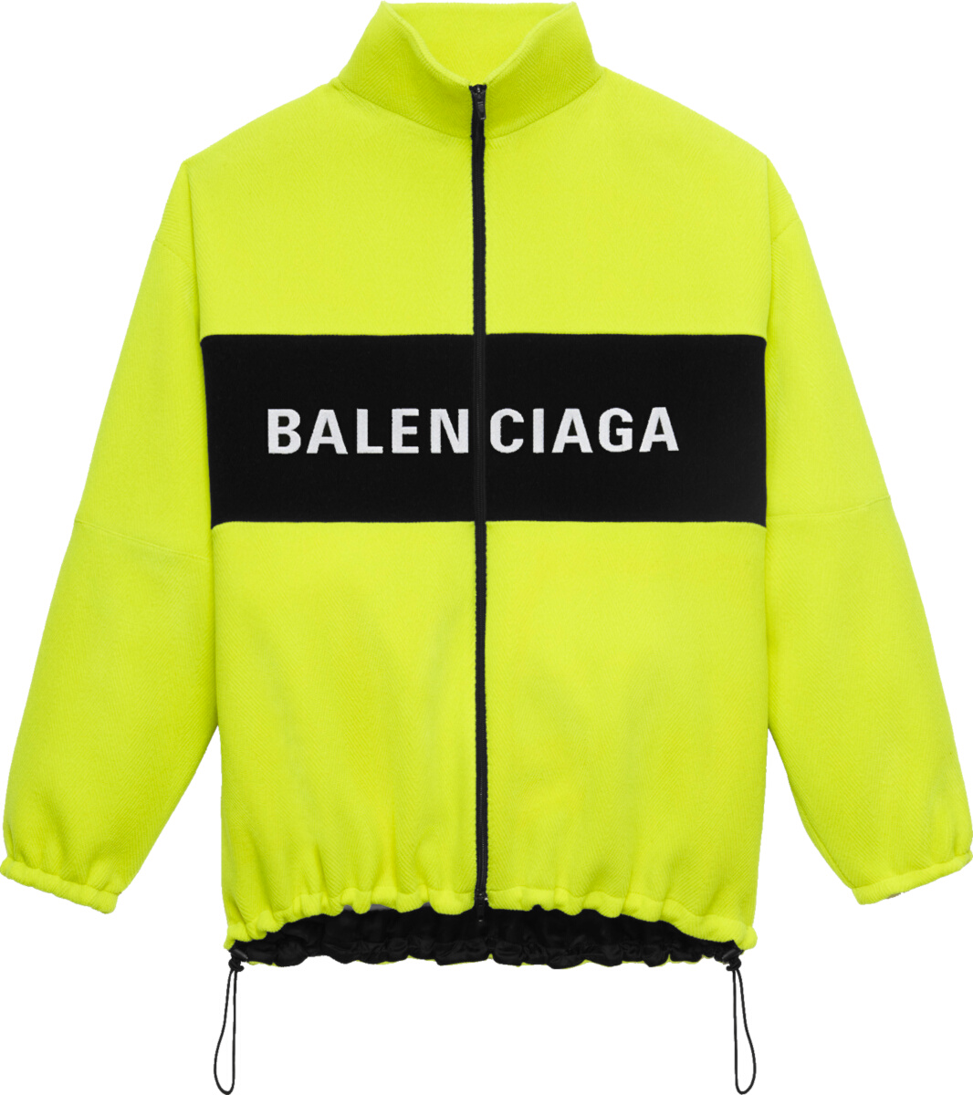 Balenciaga Yellow & Black-Stripe Zip Jacket | Incorporated Style