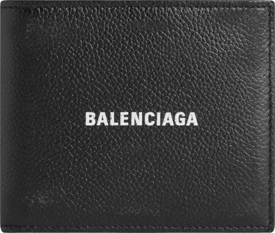 Balenciaga Black Leather Bi-Fold Wallet | INC STYLE