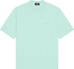 Mint Green Medium-Fit Logo T-Shirt