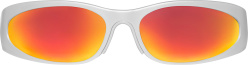 Silver & Orange 'Reverse Xpander 2.0' Sunglasses (BB0290S)