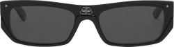 Black 'Shield Rectangle' Sunglasses (BB0080S)