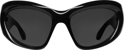 Black 'Wrap D-Frame' Sunglasses (BB0228S)