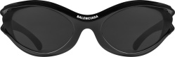 Black Round 'Dynamo' Sunglasses (BB0317S)