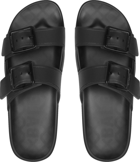Balenciaga Black And Clear Mallolca Sandals
