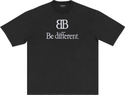 Balenciaga Black Be Different T Shirt