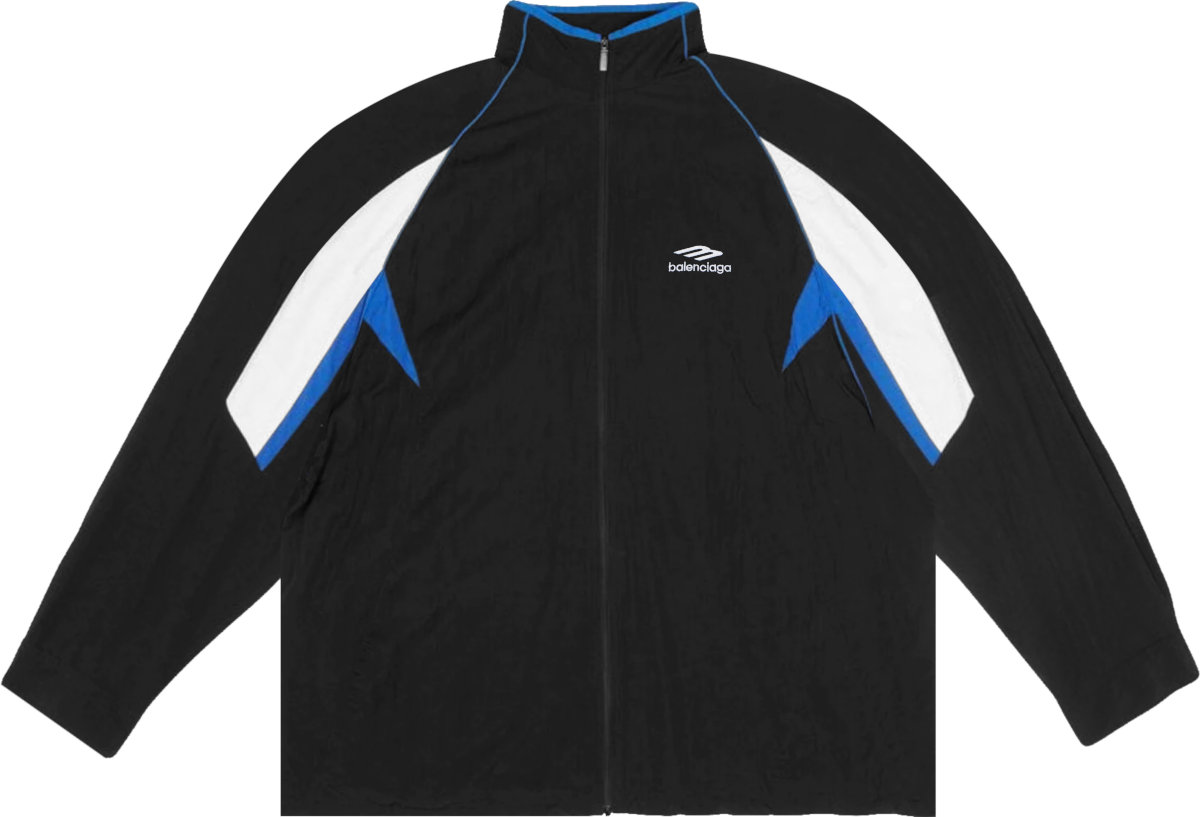 3 B Sports Icon Track Jacket in White - Balenciaga