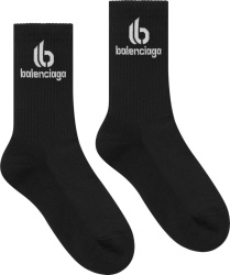 Black 'Double B' Socks