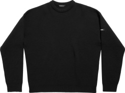 Balenciaga Black Double Face Wool Knit Sweater