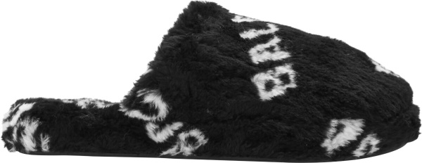 Balenciaga Black Fur Slippers