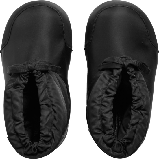 Balenciaga Black Nylon Oversized Chunky Short Snow Boots