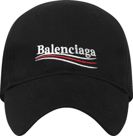 Balenciaga Black Political Campaign Logo Hat