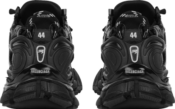 Balenciaga Black Reconstructed Runner Sneakers