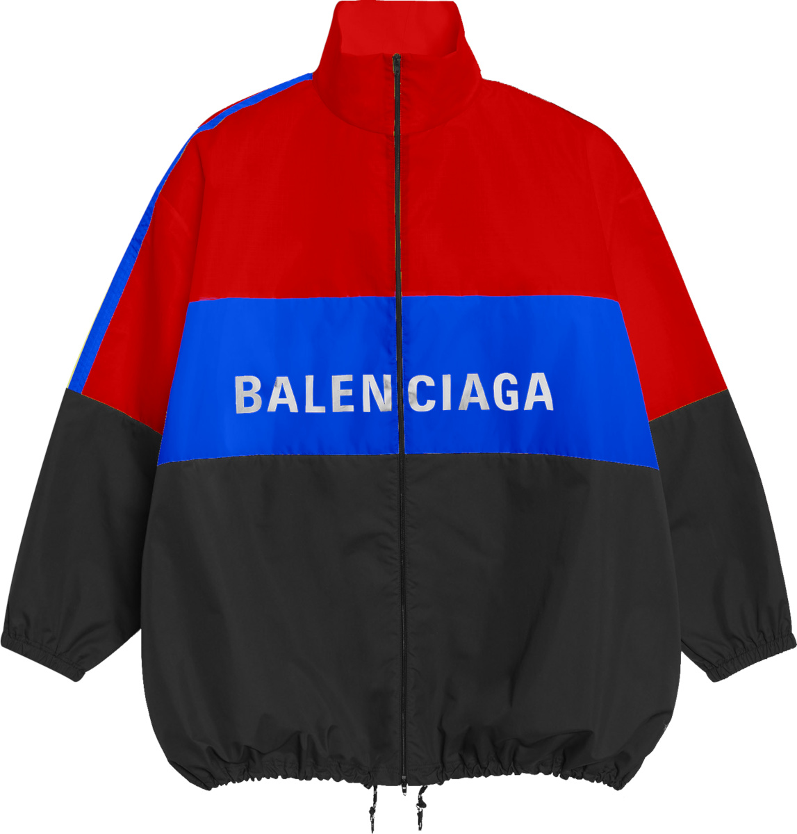 Balenciaga Red, Blue, & Black Colorblock Jacket | Incorporated Style