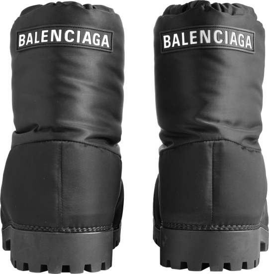 Balenciaga Black Nylon Short 'Alaska' Snow Boots | INC STYLE