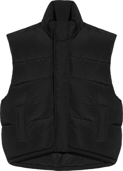 Balenciaga Black Sleeveless Cocoon Puffer Vest
