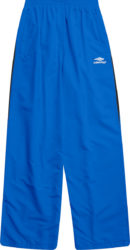 Balenciaga Bright Blue 3b Sports Icon Logo Trackpants