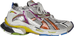 Grey & Multicolor 'Runner' Sneakers
