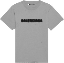 Grey Blurry Logo T-Shirt