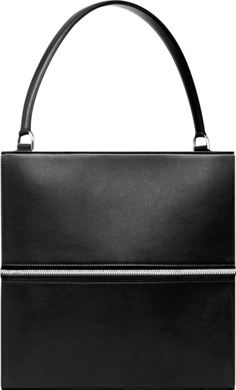 Balenciaga Large Black Leather Cube Bag