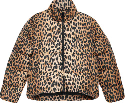 Balenciaga Leopard Print Down Jacket