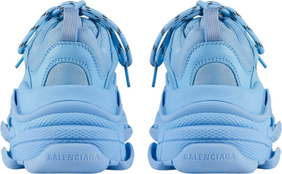 Balenciaga Light Blue Triple S Sneakers