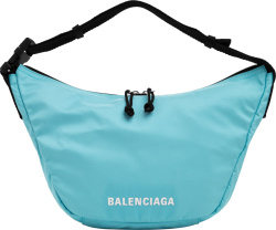 Balenciaga Light Blue Wheel Sling Bag