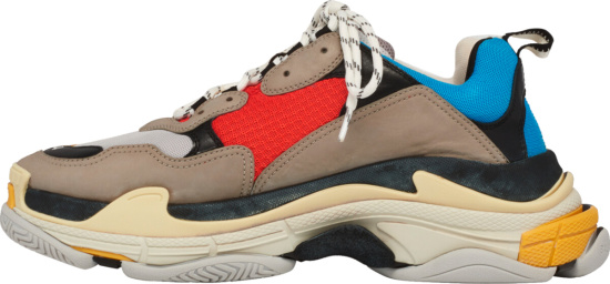 Balenciaga Multicolor Split 'Triple S' Sneakers | Incorporated Style