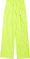 Balenciaga Neon Yellow And Grey 3b Sports Icon Track Pants