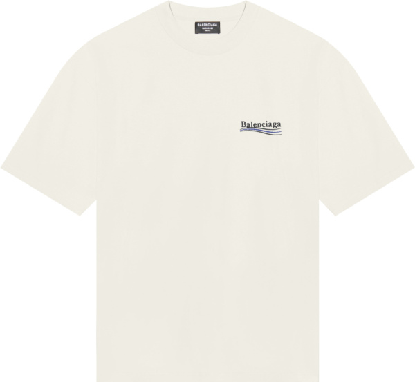 Balenciaga Off White Polticial Campaign Logo T Shirt