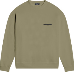 Balenciaga Olive Green Crossed Out Logo Sweatshirt