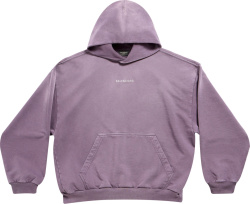 Purple Faded Logo Hoodie