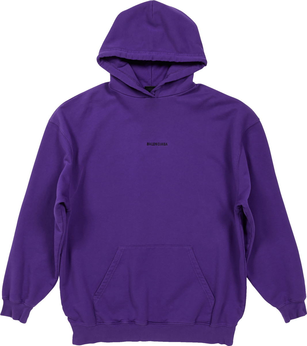 Balenciaga Purple Medium-Fit Logo Hoodie | Incorporated Style