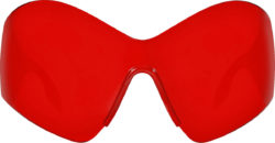 Balenciaga Red Mask Butterfly Sunglasses