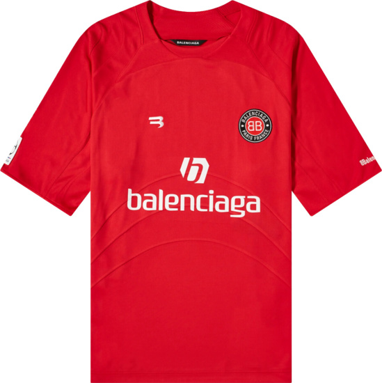 Balenciaga Red Soccer Jersey
