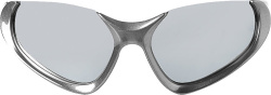 Balenciaga Silver Mirrored X Pander Sunglasses