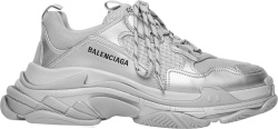 Balenciaga Silver Triple S Sneakers 536737w2fs28100
